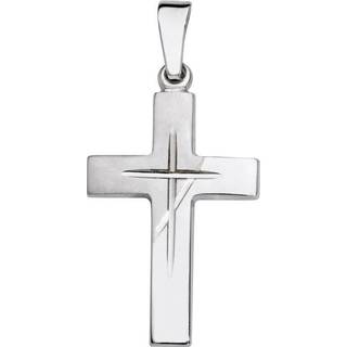 Schneider Basic Anhänger - Kreuz – Weißgold - K12 - weißgold