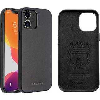 Qialino Premium iPhone 12/12 Pro Læder Cover - Sort