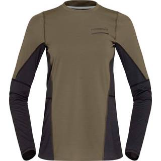 Norrøna Women's Senja Equaliser Lightweight Long Sleeve  Olive Night, M