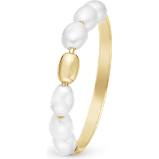 Magical Pearls Ring - Forgyldt Sterling Sølv m. 6 Hvide Ferskvandsperler - Christina