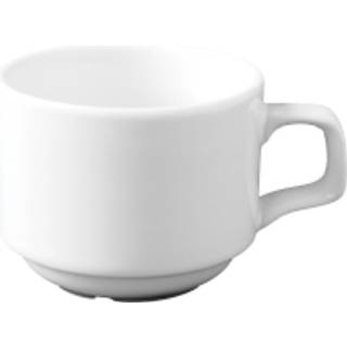 Classic porcelæn kaffekop 20 cl hvid