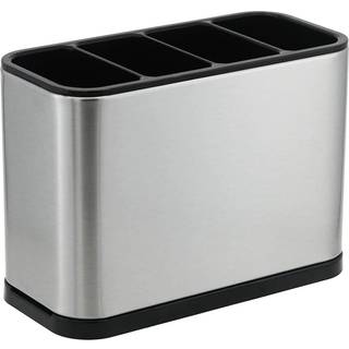Kesol køkkenredskabsholder Holder rustfrit stål redskabet tørringsstativ Bestik Holder Sinkware Caddy Boordtop Organizer med 4 Opdelte rum Rust P