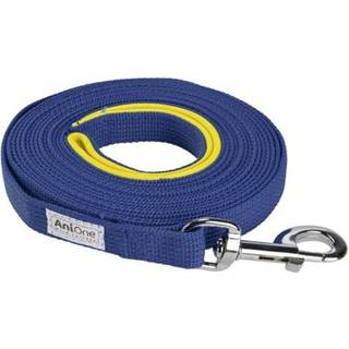 Sporline m/løkke flad 15 m blå/gul