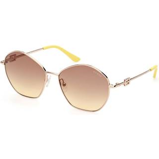 Guess Kvinde GU7907 32F Solbriller Metal Guld Brun Geometrisk Normal Skygge