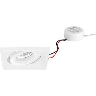 BRUMBERG Downlight BB37, dæmpbar, Hvid/opal, Stue/spisestue, Aluminium,
