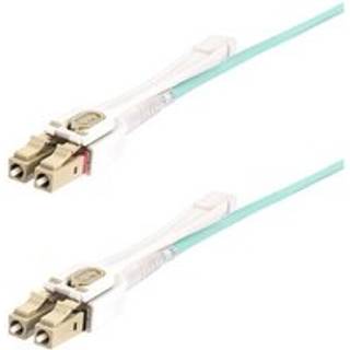 StarTech.com 4m (13ft) LC to LC (UPC) OM4 Multimode Fiber Optic Cable - patch cable - 4 m - aqua - Grøn - 4 meter