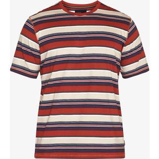 Paw Striped T-shirt, Red Henna, XL