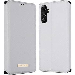 SKALO Samsung A14 4G/5G MUXMA Saffiano PU-læder Pungetui - Hvid
