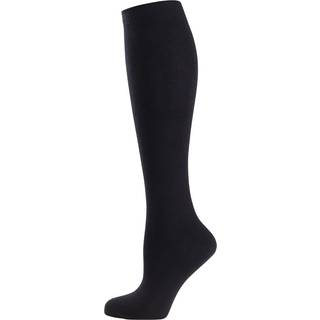 Trofe Cotton Knee Socks - Black - Str 39/42