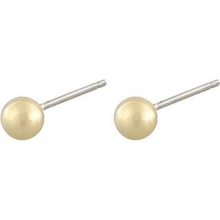 SNÖ of Sweden Amsterdam Earring Plain Gold 4mm