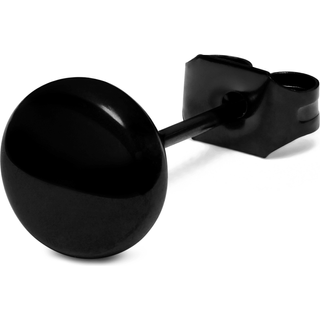 6mm Sort Button Stud Ørering