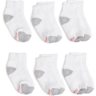 Hanes Ultimate Boys '6 -Pack Ankel Socks White 9 - 2 1/2 Medium
