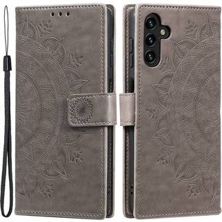SKALO Samsung A54 5G Mandala Flip Cover - Grå