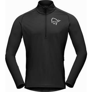 Norrøna Men's Fjørå Equaliser Long Sleeve Zip Top Caviar, M