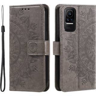 SKALO Xiaomi 13 Lite Mandala Flip Cover - Grå