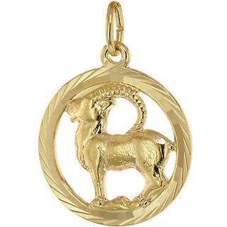 trendor 39000-01 Sternzeichen Steinbock 333 Gold Anhänger Ø 16 mm
