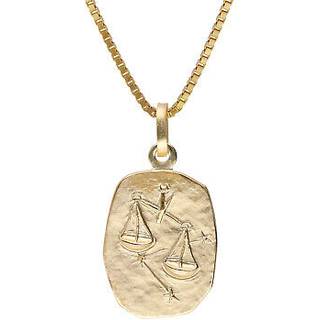 trendor 15382-10 Waage Sternzeichen Gold 333 / 8K mit vergoldeter Silberkette