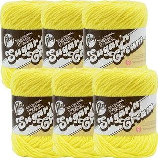 Lily Sugarn Cream Yarn 6 Pack Sunshine 6 Count