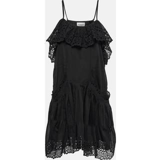 Marant Etoile Keoly tiered cotton minidress - black - XL
