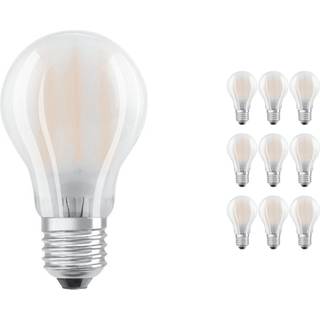 Fordelspakke 10x Ledvance CLASSIC LED E27 Pære filament matt 6.5W 806lm - 827 ekstra varm hvid | erstatter 60W