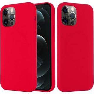 iPhone 12/12 Pro Liquid Silikone Cover - MagSafe Kompatibel - Rød