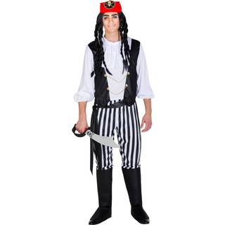 Piratkaptajn Brysk kostume - M