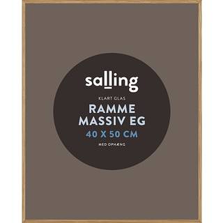 Ramme i massiv eg m. glas - 40x50 cm (På lager i varehus)
