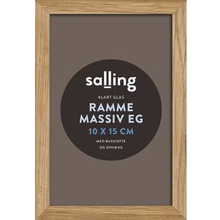 Ramme i massiv eg m. glas - 10x15 cm (På lager i varehus)