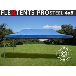 Foldetelt FleXtents Easy up pavillon PRO Steel 4x8m Blå