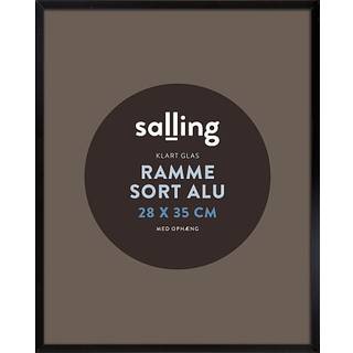 Sort ramme m. glas - 28x35 cm (På lager i varehus)