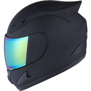 1Storm motorcykelcykel Fuld ansigtshjelmmekaniker Matt Black