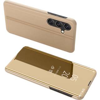 SKALO Samsung A54 5G Clear View Mirror Etui - Guld