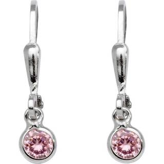 Schneider Basic Ohrringe - Silber - Zirkonia Rosa - SK01 - rosa