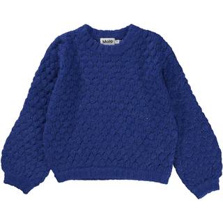 Molo Striktrøje - Alpaka - Gulia - Twilight Blue / Konge Blå 122/128 - Børn