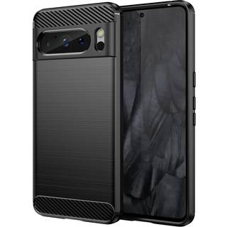 SKALO Google Pixel 8 Pro Armor Carbon Stødsikker TPU-cover - Sort