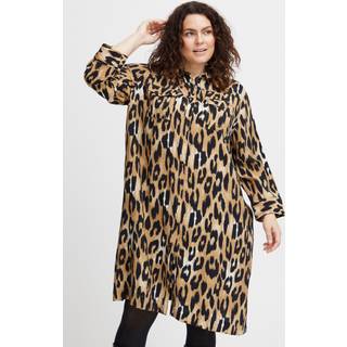 Fransa Plus Size Selection FPLEONI Kjole - Brun - Str 46 - Damer