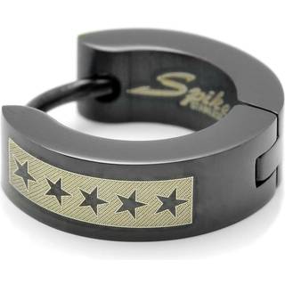 Sentio | Sort Kirurgisk Stål 5-stjerner Hoop Ørering