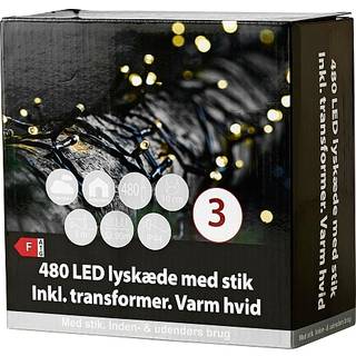 Lyskæde med 480 LED - varm hvid