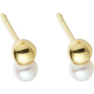 Duo Pearl Stud - Goldplated (set of 2)
