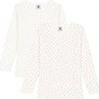 Petit Bateau 2-pak T-Shirter Cremefarvede 10 Y  Creme  10 år  kvinde