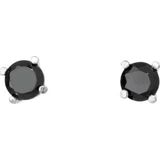 Schneider Basic Ohrstecker - Silber - SO23 - schwarz