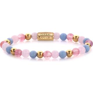 Rebel & Rose RR-60055-G-S Damen-Armband Pink Summer Vibes 6 mm
