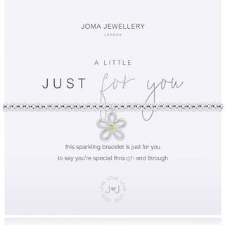 Joma A Little Just For You Flower Bracelet - Adjustable - Silver