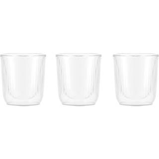 Bodum Douro dobbeltvægget sakeglas 6 cl 3-pak Klar-bambus