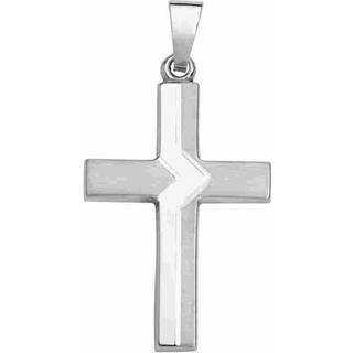 Schneider Basic Anhänger - Kreuz – Weißgold – K13 - weißgold