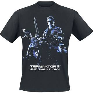 The Terminator T-Shirt Bike Pose Black Size M