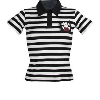 Poloshirt weiß-schwarz