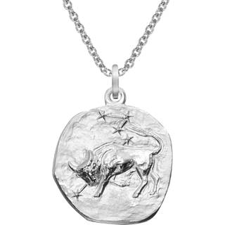 trendor 51610-05 Sternzeichen Stier Ø 20 mm und Halskette 925 Silber