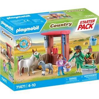 Playmobil 71471 Country Starter Pack Byggesæt Veterinærmission med Æslerne