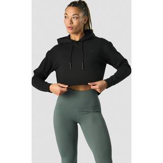 Stride Cropped Hoodie Wmn Black